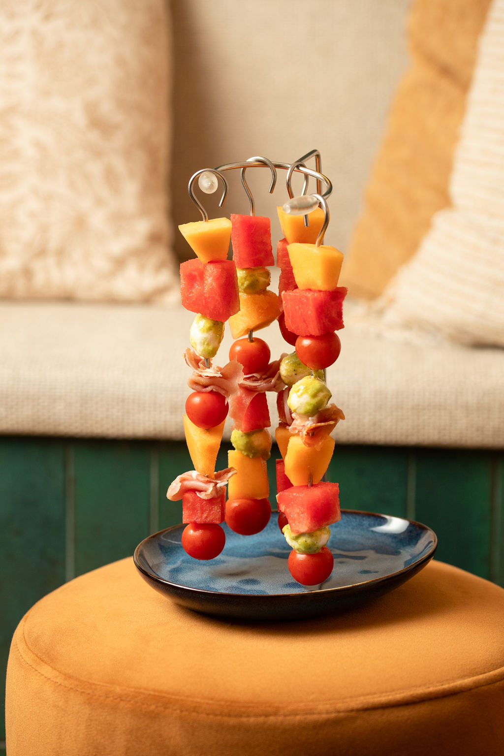 Brochette suspendue — tapas original fait maison, Grenoble